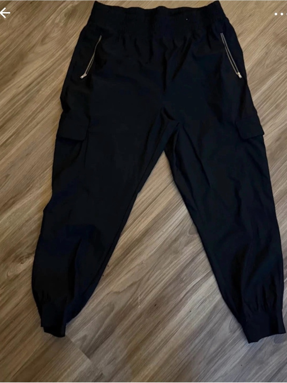 Old Navy Black Cargo Jogger Leggings